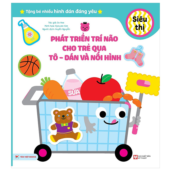 phát triển trí não cho trẻ qua tô - dán và nối hình - siêu thị