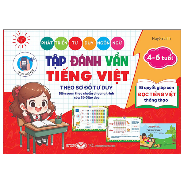 Phat Trien Tu Duy Ngon Ngu - Tap Danh Van Tieng Viet Theo So Do Tu Duy - Bi Quyet Giup Con Doc Tieng Viet Thong Thao - Danh Cho Be 4-6 Tuoi