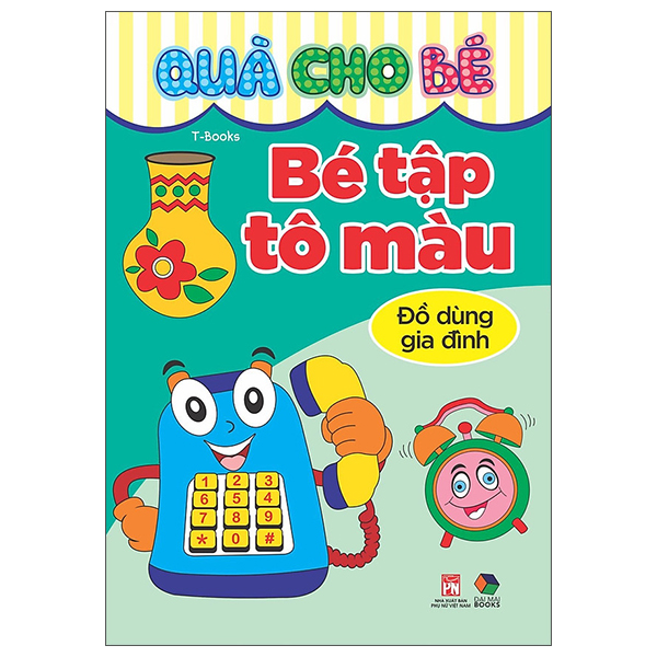 quà cho bé - bé tập tô màu - đồ dùng gia đình