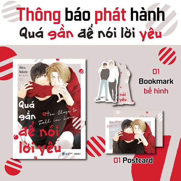 Qua Gan De Noi Loi Yeu - Too Close To Fall In Love - Tang Kem Bookmark + Postcard