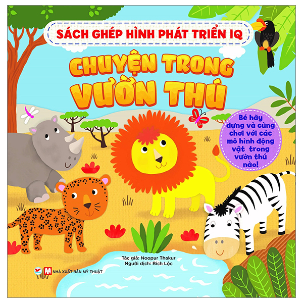 sách ghép hình phát triển iq - chuyện trong vườn thú