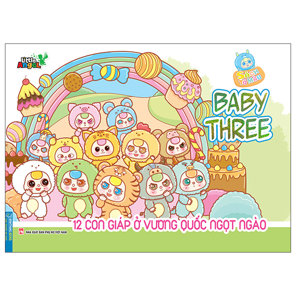 Sach To Mau Baby Three 12 Con Giap O Vuong Quoc Ngot Ngao