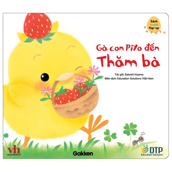 sách tranh pop-up - gà con piyo đến thăm bà
