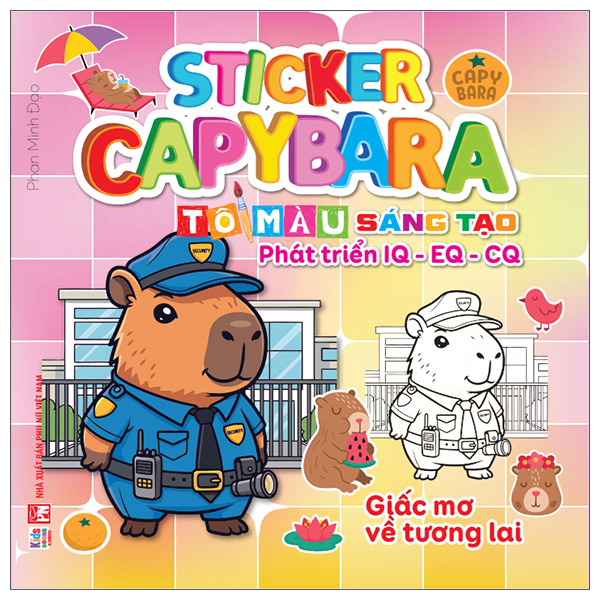 Sticker Capybara - To Mau Sang Tao Phat Trien IQ-EQ-CQ - Giac Mo Ve Tuong Lai