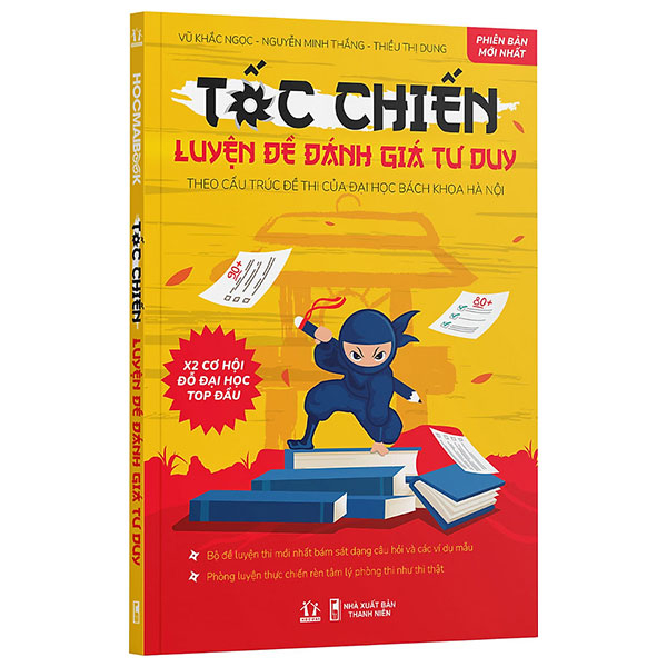tốc chiến - luyện đề kiểm tra tư duy - theo cấu trúc đề thi của đại học bách khoa hà nội (tái bản 2024)