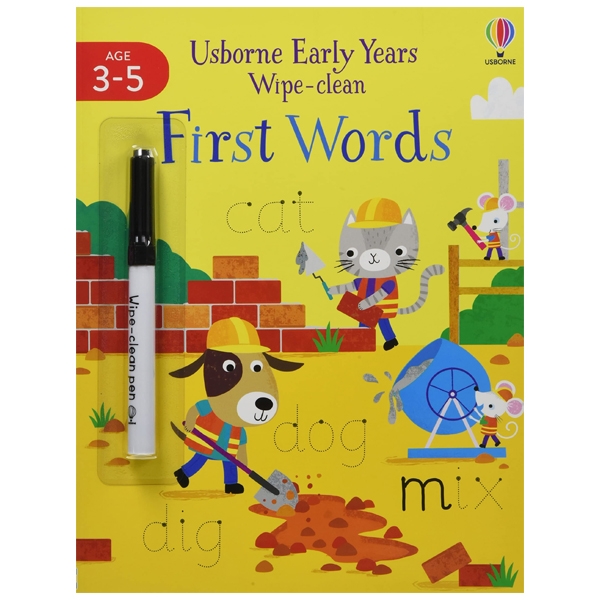 usborne early years wipe-clean: first words