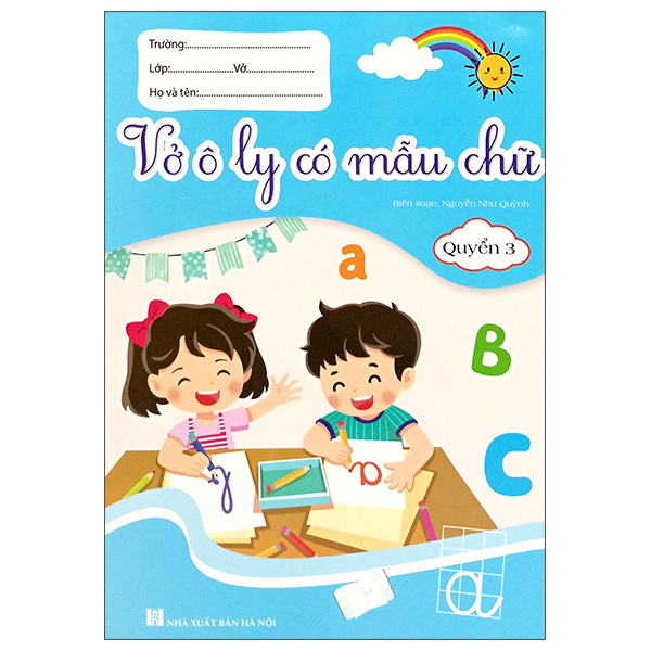vở ô ly có mẫu chữ - quyển 3